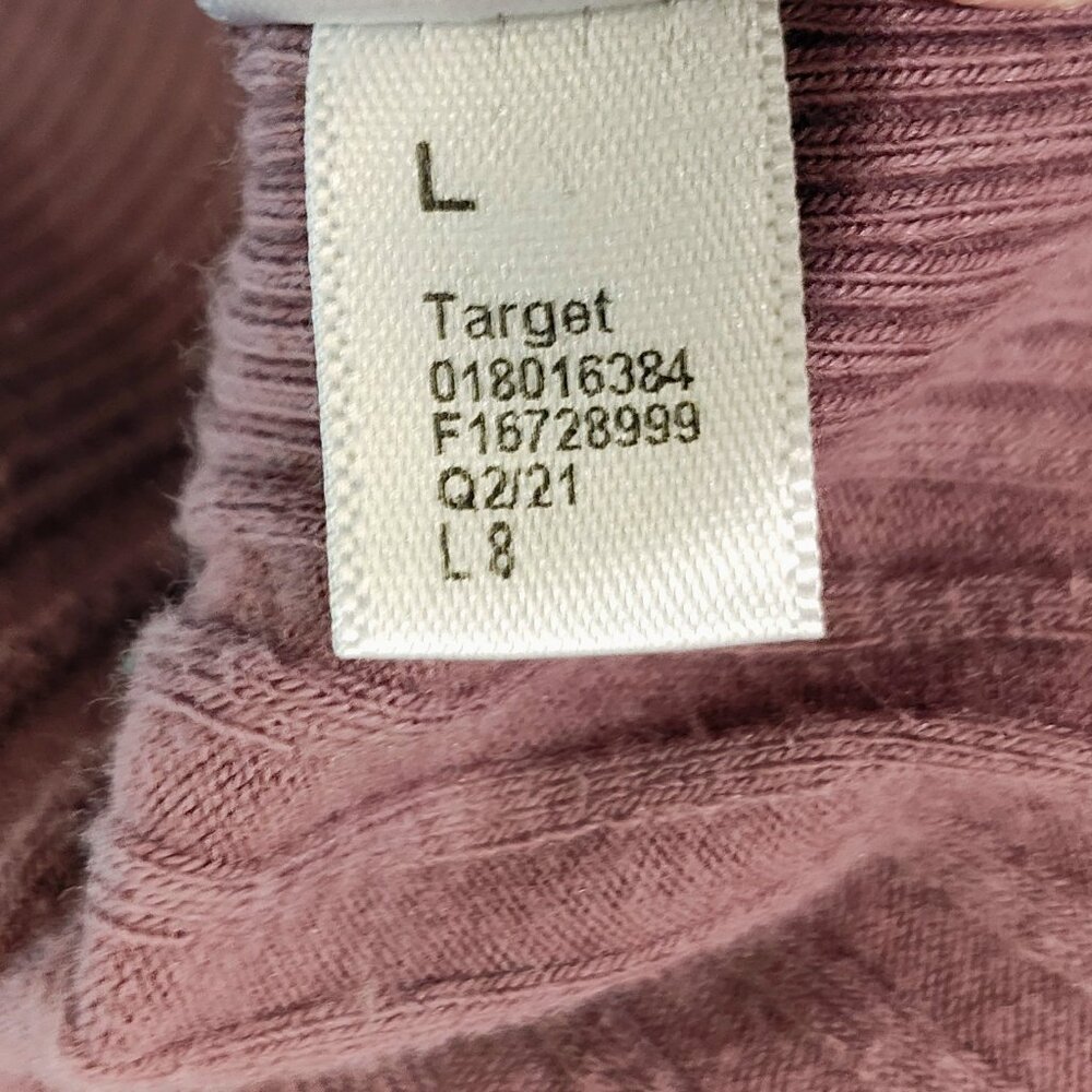 A New Day Rose Pink Ribbed Tank Top, Size Large, Gently Used - Picture 4 of 5